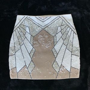 Express Sequined Stretchy Skirt